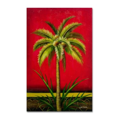 Victor Giton 'Tropical Palm I' Canvas Art,30x47